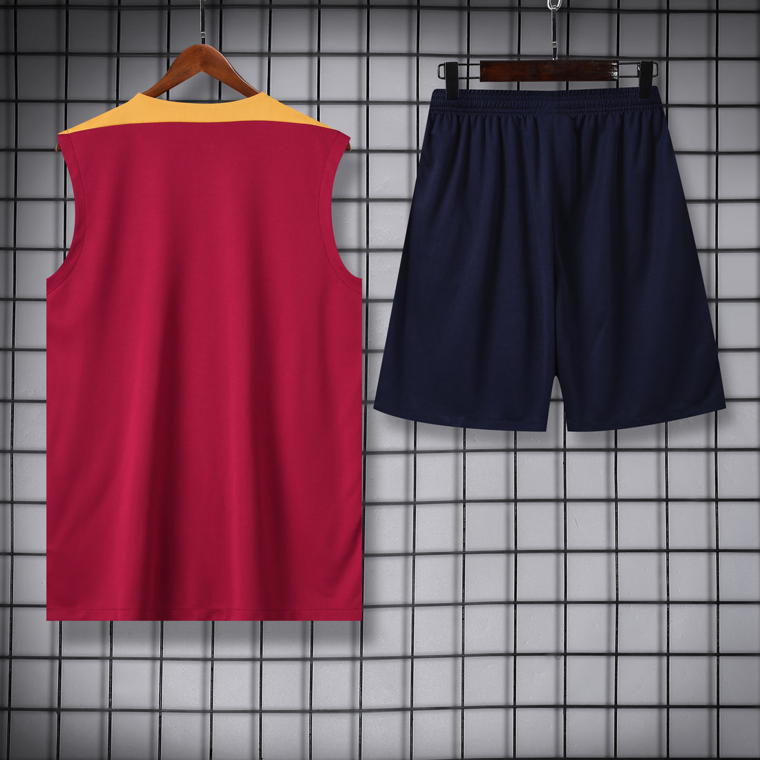 FC Barcelona Training Set Red/Gold 24/25 - Tank Top & Shorts